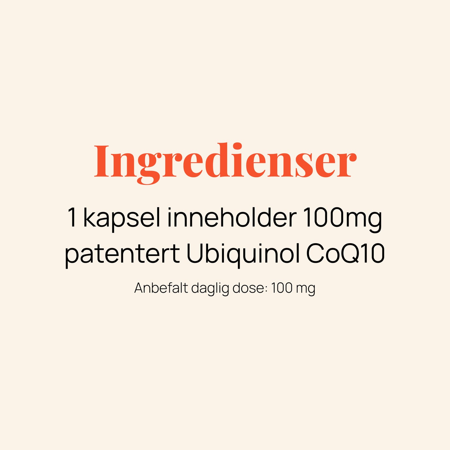 Ubiquinol CoQ10 kapsler