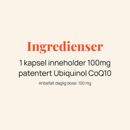 Ubiquinol CoQ10 kapsler